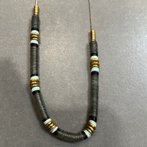 Madewell stacked multi color sequins and beaded necklace - Picture 2 of 4